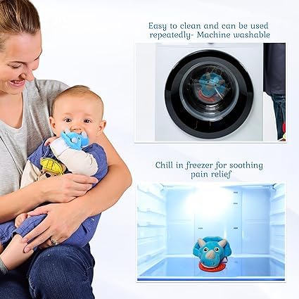 Wristy Buddy Teething Ring for Babies 0-6 8 10 12 Months | Cute Soft Animal Teething Toys & Gloves | Baby Teething Relief Toy Pack | Infant Chew Toys for 3-6 Months, 1 2 3 Years