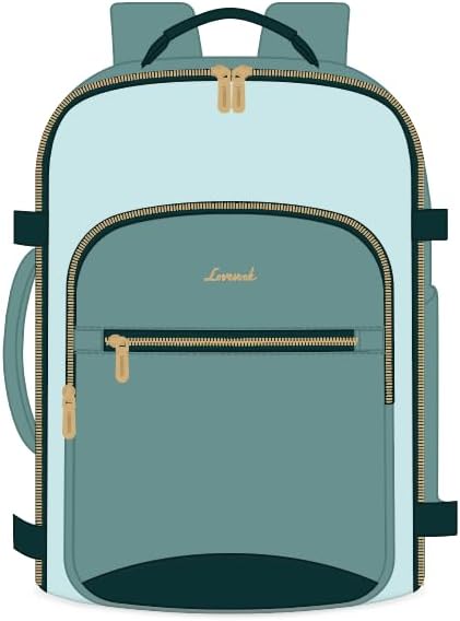 LOVEVOOK 40L Travel Backpack for Women & Men, Airline Approved Carry On Luggage with 3 Packing Cubes, TSA Overnight Bags, Waterproof Personal Item Bag, Weekender Essentials Backpacks fits 17" Laptop