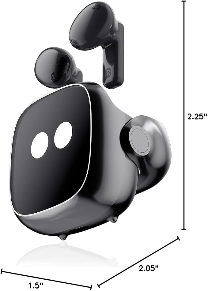 OSO AI Earbuds with ChatGPT & Claude Integration, Smart Wireless Bluetooth Ear Bud Recorder Meeting Assistant, Transcribe + Summarize in 102+ Languages for Work Call Home, Charging Pod w/Display