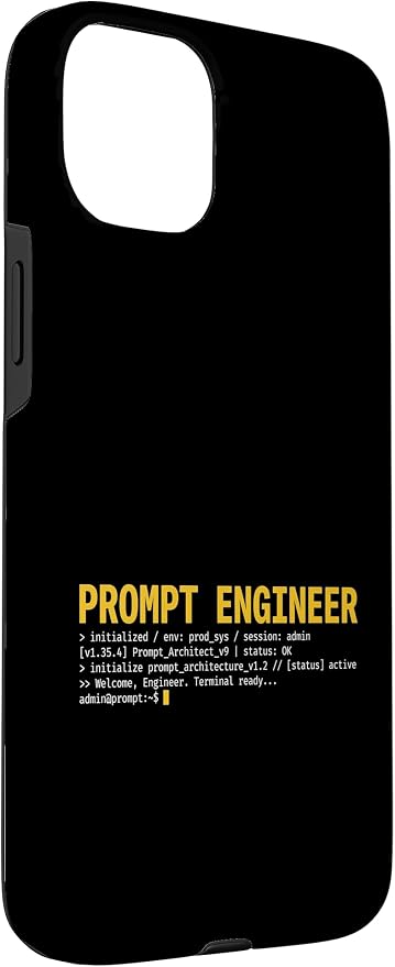 Prompt Engineer Terminal Screen AI Developer Software Coder Case for iPhone 15 Plus