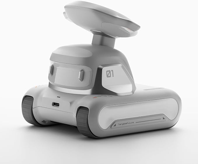 LOOI Robot-Starlight White-AI Desktop Companion,ChatGPT&Gemini Voice Interaction,Visual Understanding,Personality&Memory,10W Wireless Charging,Tech&Gadget Gift,Electronic pets,Toy,Geek,Desktop Setup