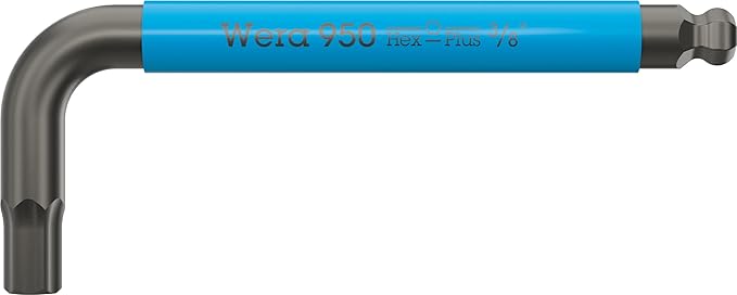 Wera - 05022641001-950/9 Hex-Plus Multicolour Imperial 3 L-key set, imperial, BlackLaser, 9 pieces