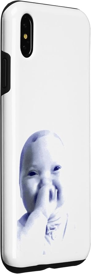 AI Baby Holding Laugh Meme Case for iPhone Xs Max