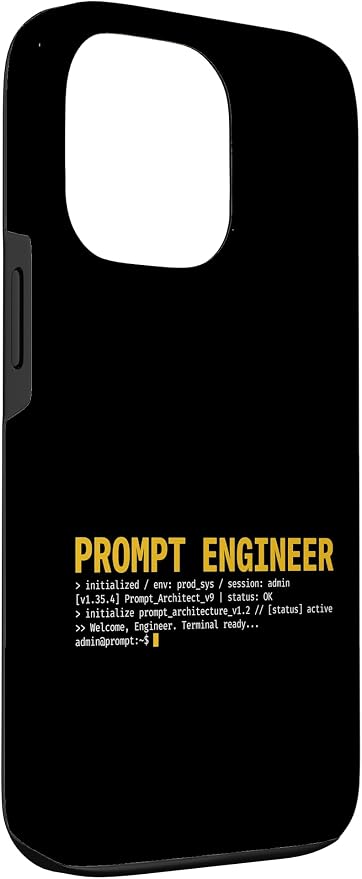Prompt Engineer Terminal Screen AI Developer Software Coder Case for iPhone 13 Pro