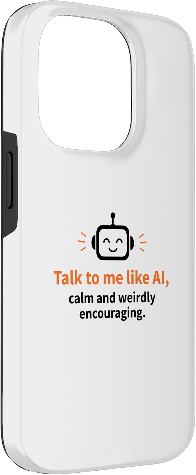 AI Robot Calm Encouraging Tech Support Case for iPhone 14 Pro