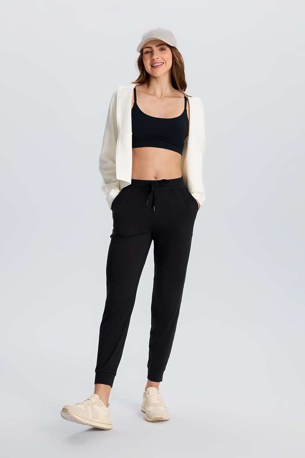 Yogipace Ultra-Soft Women's Jogger Sweatpants - Athletic Lounge Pants with Pockets | Petite/Regular/Tall