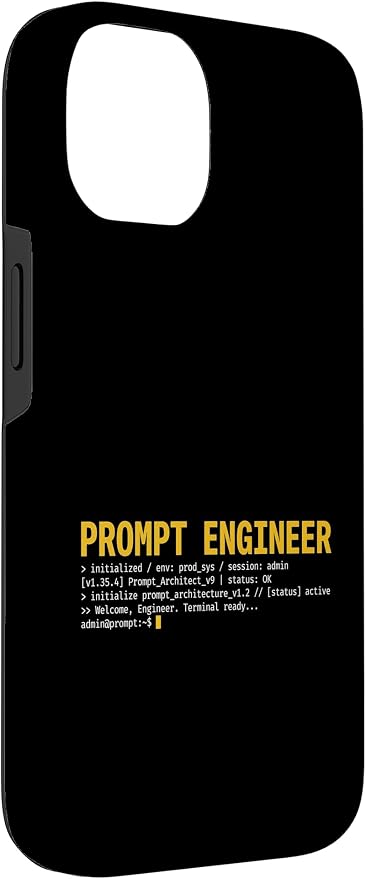 Prompt Engineer Terminal Screen AI Developer Software Coder Case for iPhone 14