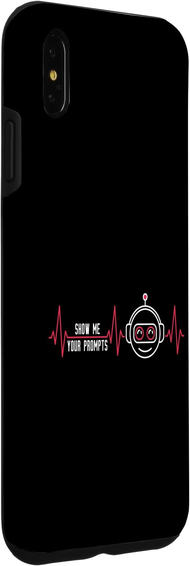 Show Me Your Prompts AI Artificial Intelligence Heartbeat Case for iPhone Xs Max