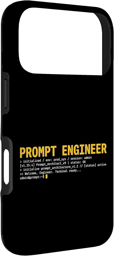 Prompt Engineer Terminal Screen AI Developer Software Coder Case for iPhone 17 Pro