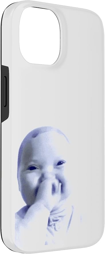 AI Baby Holding Laugh Meme Case for iPhone 14