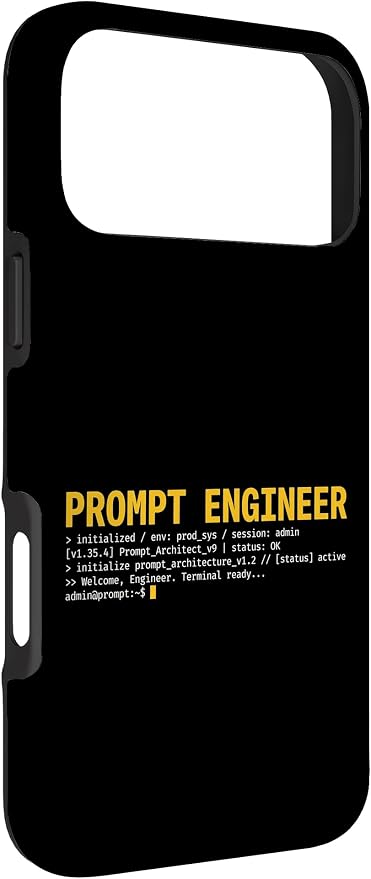 Prompt Engineer Terminal Screen AI Developer Software Coder Case for iPhone 17 Pro Max
