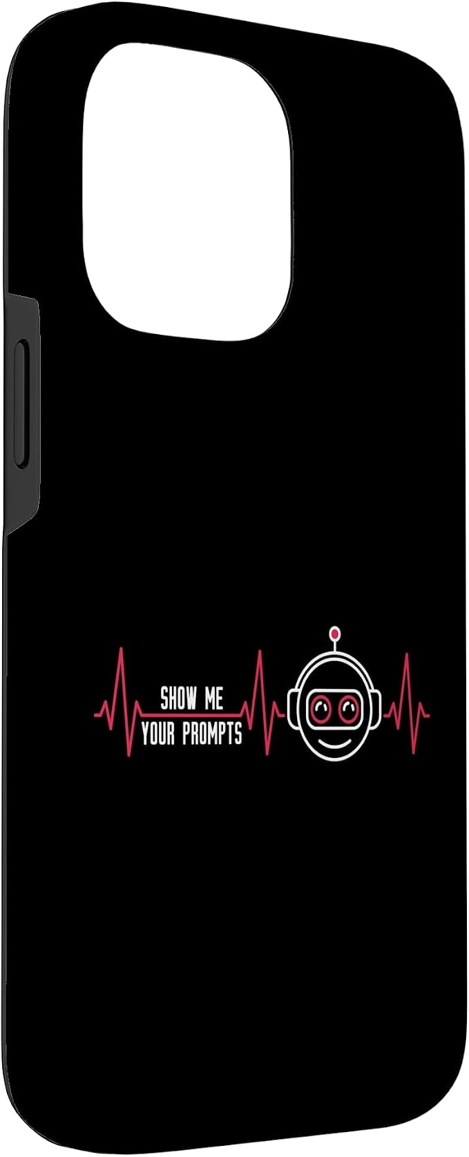 Show Me Your Prompts AI Artificial Intelligence Heartbeat Case for iPhone 14 Pro Max