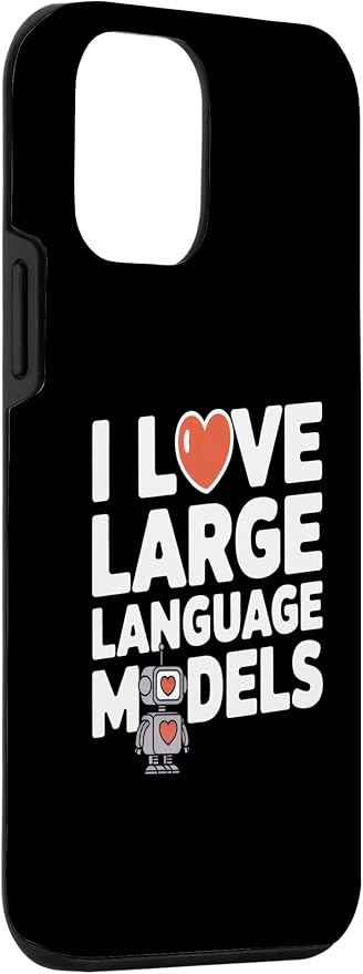 iPhone 12 mini Funny Robot AI Lover I love large language models LLMs Case