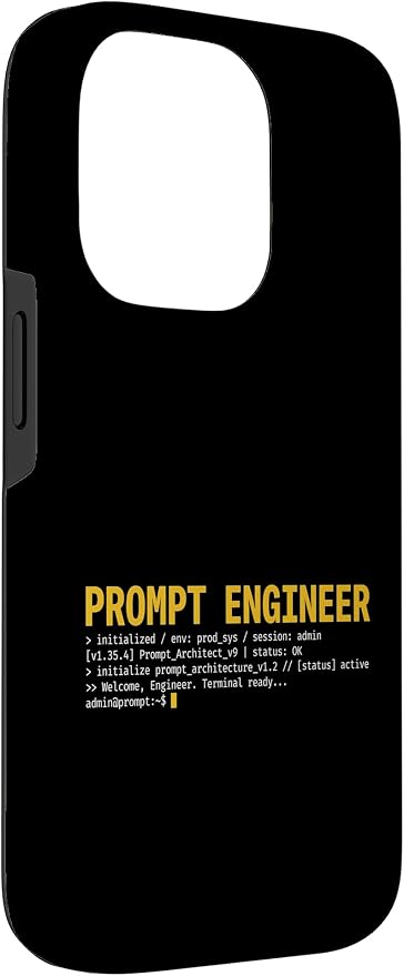 Prompt Engineer Terminal Screen AI Developer Software Coder Case for iPhone 14 Pro