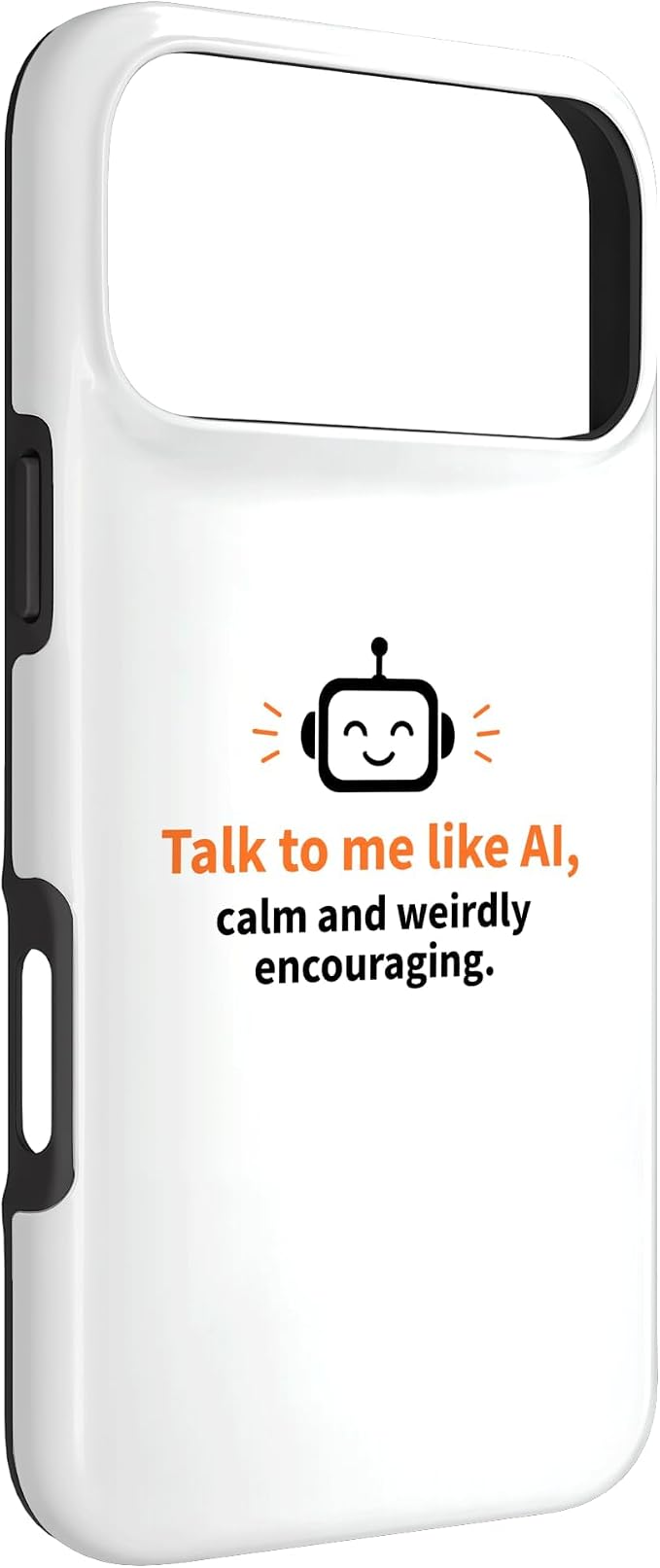 AI Robot Calm Encouraging Tech Support Case for iPhone 17 Pro Max