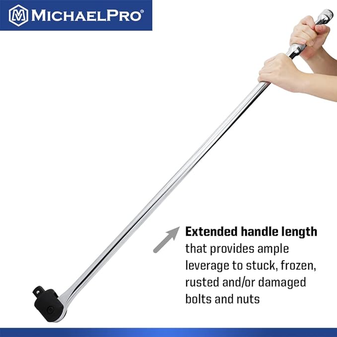 MichaelPro 3/4-Inch Drive x 40-Inch Extension Breaker Bar, Premium Cr-V Steel | MP007008