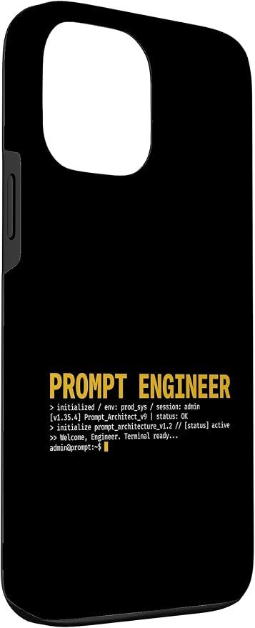 Prompt Engineer Terminal Screen AI Developer Software Coder Case for iPhone 13 Pro Max