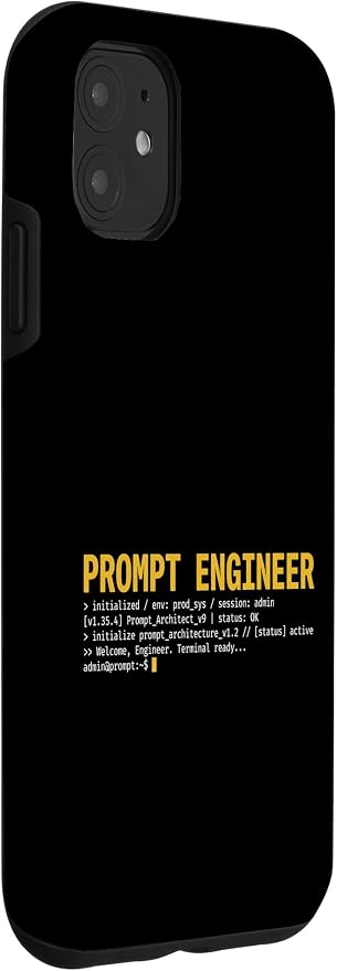 Prompt Engineer Terminal Screen AI Developer Software Coder Case for iPhone 11
