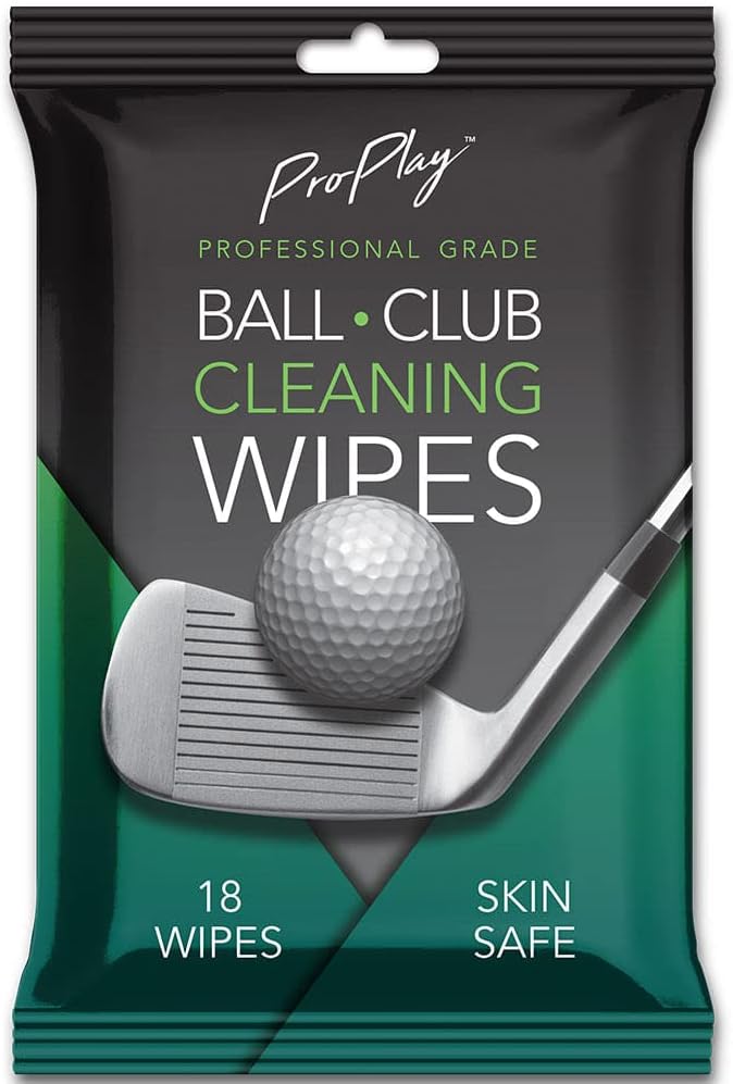 ProPlay Ball & Club Cleaning Wipes | Powerful Cleaner Removes Dirt, Grass, and Sand | Convenient, Resealable Pack - Unscented 1 Pack