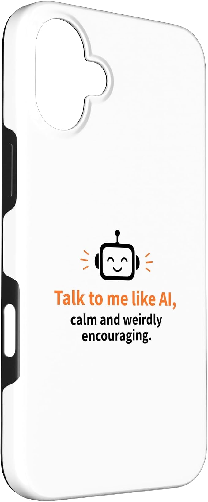 AI Robot Calm Encouraging Tech Support Case for iPhone 16 Plus