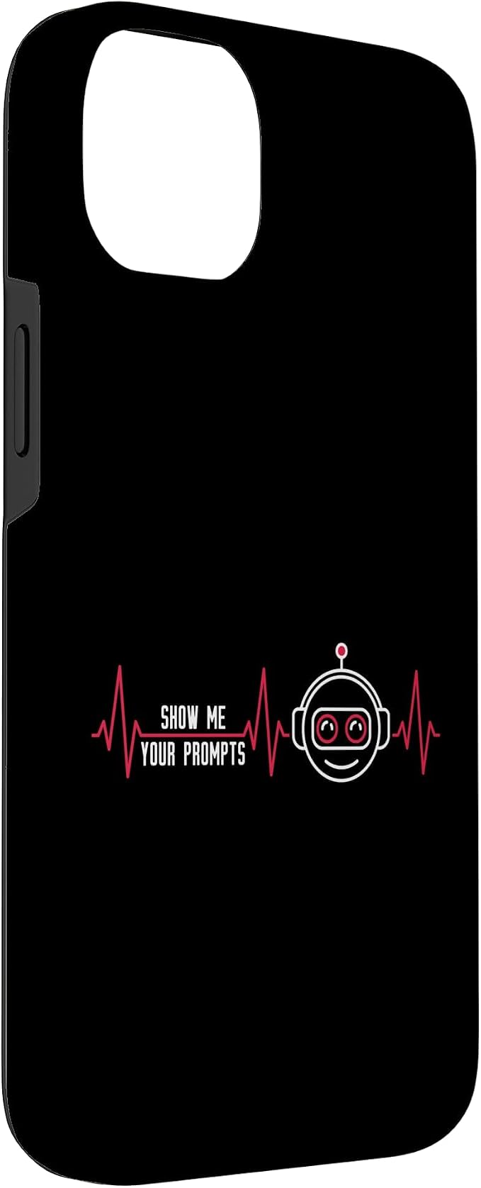 Show Me Your Prompts AI Artificial Intelligence Heartbeat Case for iPhone 14 Plus