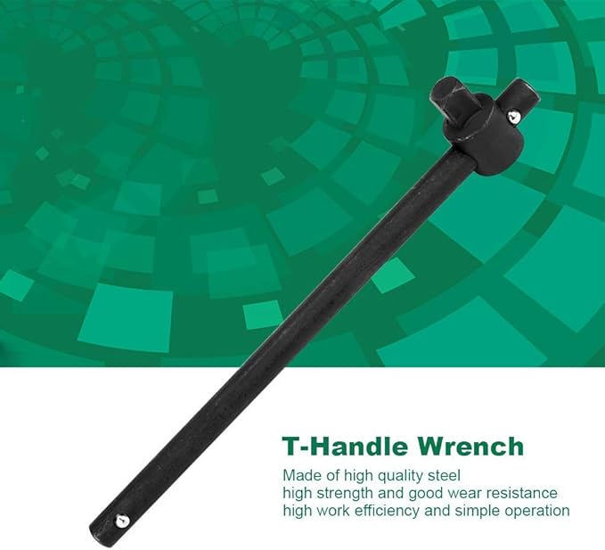 Fafeicy Sliding Wrench Breaker Bar 9.8inch Sliding T Handle Socket Wrench Breaker Bar Heavy Duty Steel with High Torsion Force (1/2 inch)