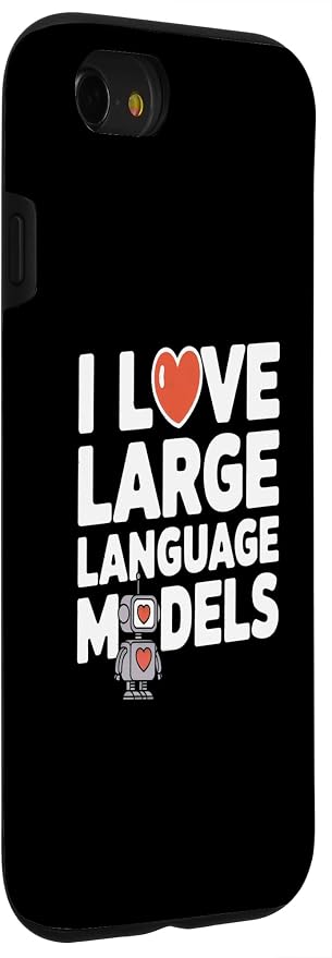 iPhone SE (2020) / 7 / 8 Funny Robot AI Lover I love large language models LLMs Case