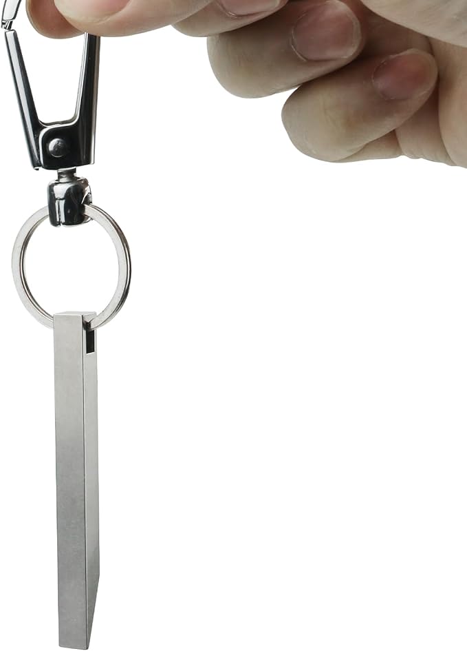 EDC Pry Bar - Mini Keychain Prybar for Every Day Carry, Small Prybar Multitool, Heavy Duty Stainless Steel Pocket Pry Bar