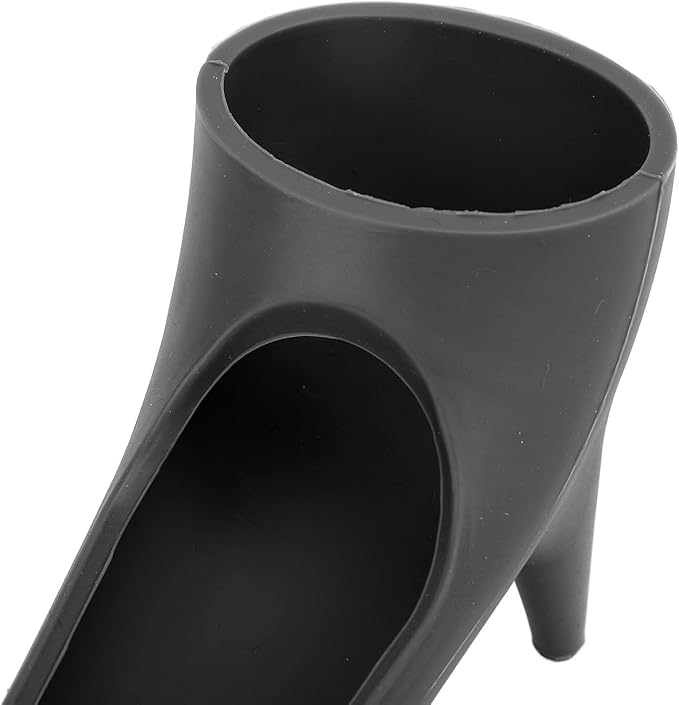 Coffee Machine Silicone Funnel for Espresso Machine, Espresso Machine Water Tank Funnel Offset Funnel for Water Tank Access Under Cabinets Food Funnel Large Funnel (Black)