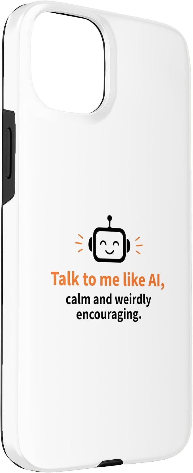 AI Robot Calm Encouraging Tech Support Case for iPhone 15 Plus