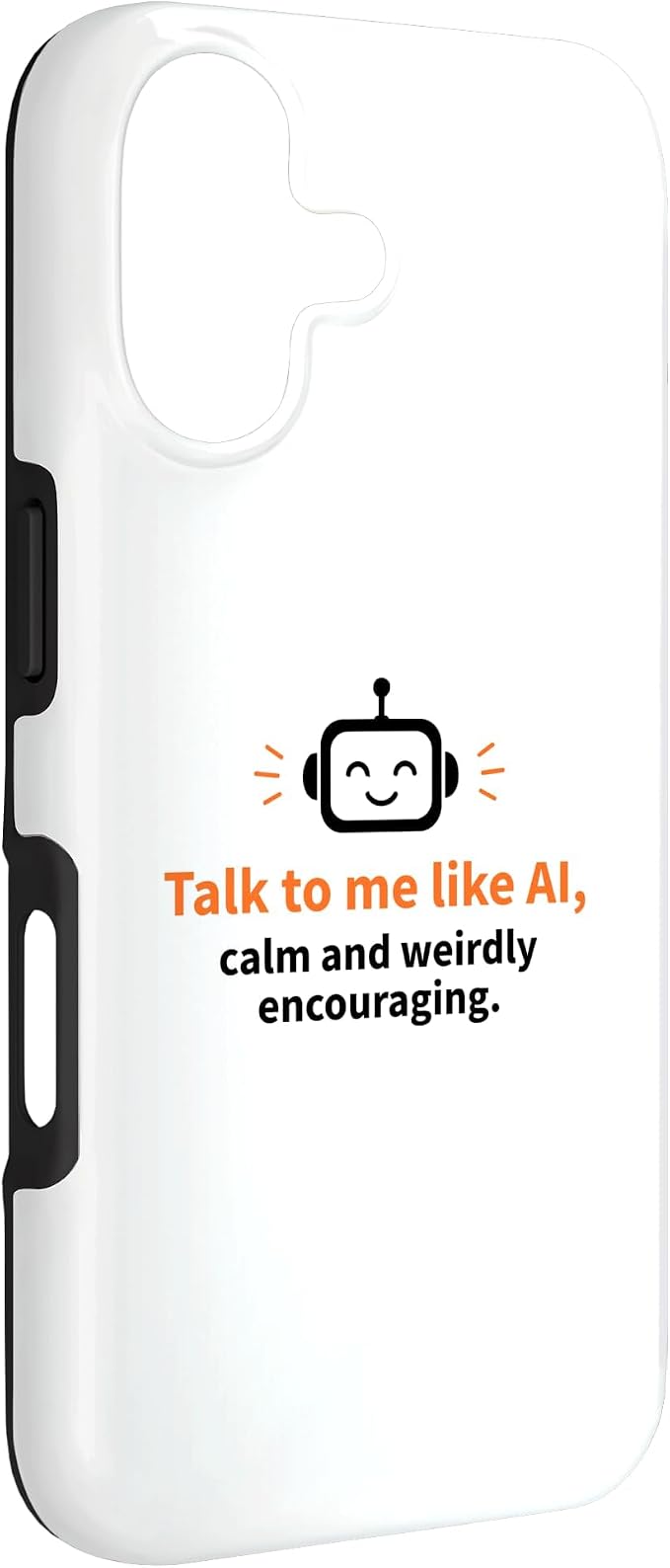AI Robot Calm Encouraging Tech Support Case for iPhone 17