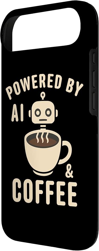 Powered by AI and Coffee Robot Case for iPhone Air