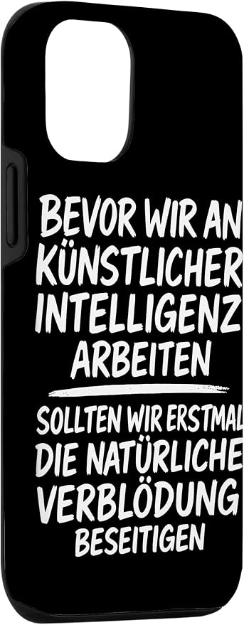Fix Stupidity First ��� AI Can Wait Case for iPhone 12/12 Pro