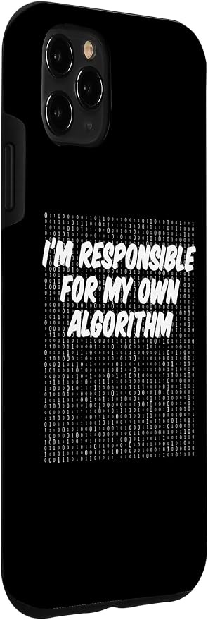 iPhone 11 Pro Max Binary Code Computer Algorithm AI Artificial Intelligence Case