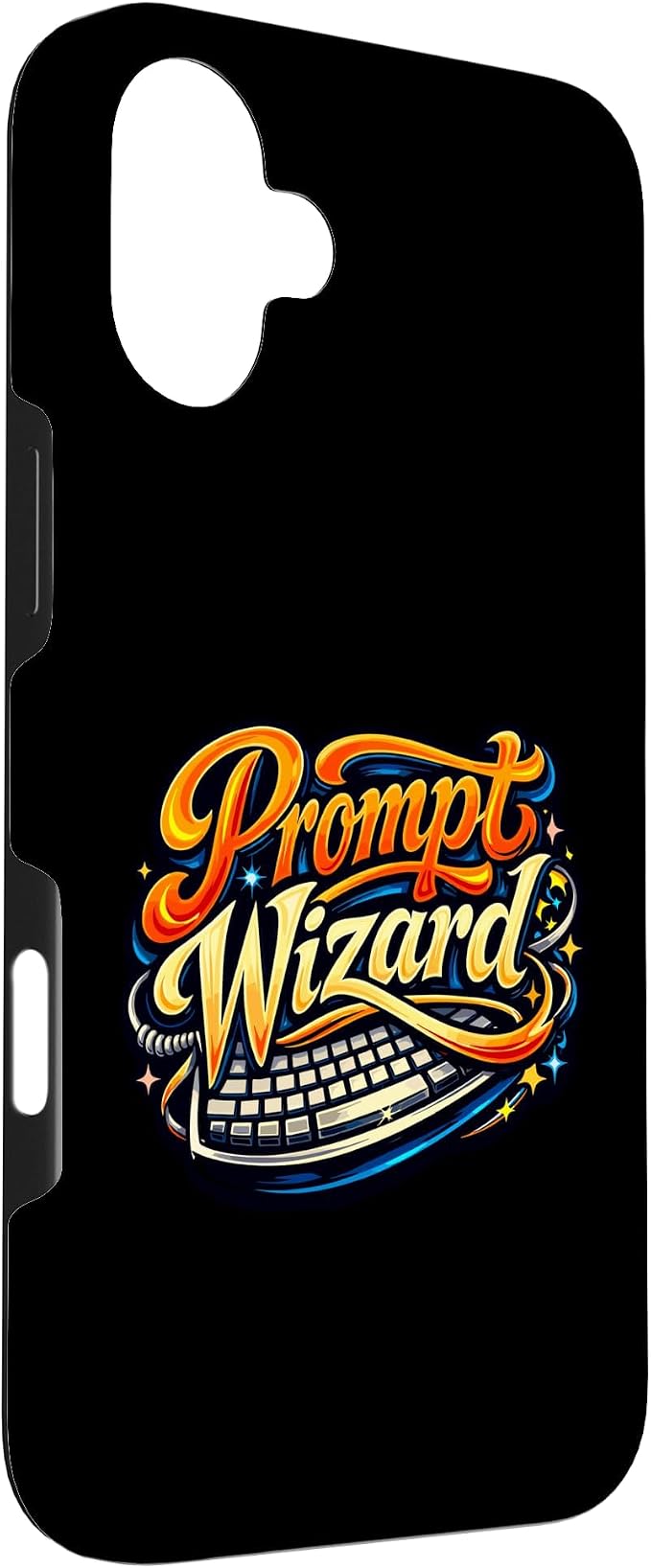 Prompt Wizard AI Retro Keyboard Case for iPhone 16 Plus