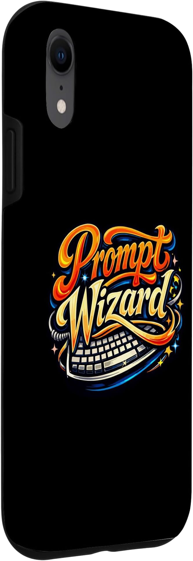 Prompt Wizard AI Retro Keyboard Case for iPhone XR