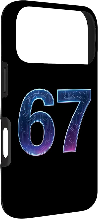 67 Meme Ai Quantum Number 67th Six Seven Tech Digital Future Case for iPhone 17 Pro