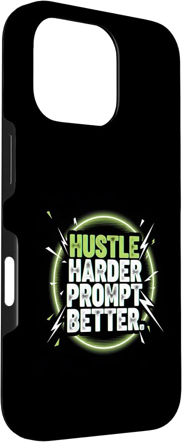 Hustle Harder Prompt Better AI Artificial Intelligence Case for iPhone 16 Pro