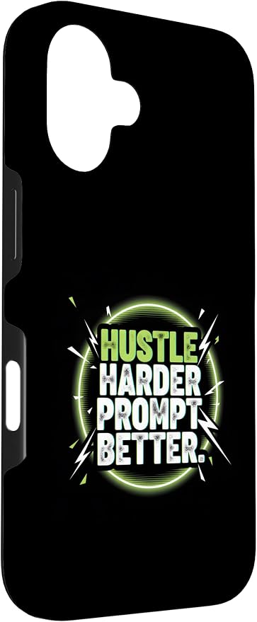 Hustle Harder Prompt Better AI Artificial Intelligence Case for iPhone 16