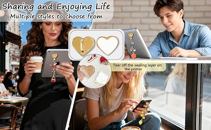 Charm Chains for Kindle,Cute E-reader Phone Charm Bracelets Accessories Compatible for Kindle E-Reader Phone iPad AirPod,Gifts for Reader Booklovers