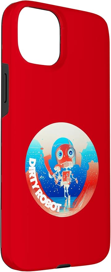 Dirty Robot my computer friend brand AI computing code cobot Case for iPhone 15 Plus