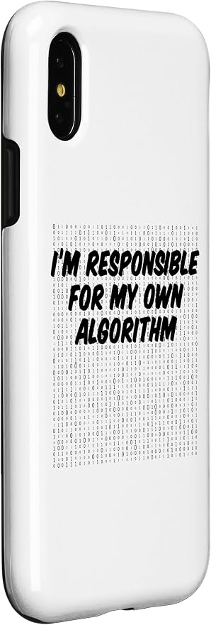 iPhone X/XS Binary Code Computer Algorithm AI Artificial Intelligence Case