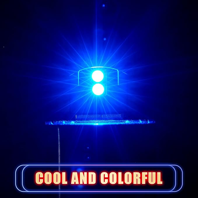 Frienda 4 Pieces Mini USB LED Light, Car LED Interior Lighting 5v Smart USB Atmosphere Light, Laptop Keyboard Office Decoration Night Lamp, Adjustable Brightness, 8 Colors (Type A)