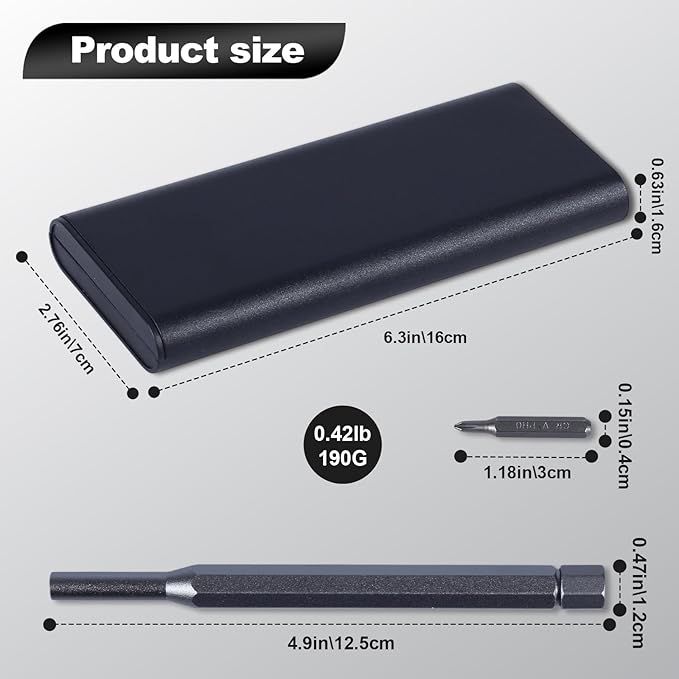 25-in-1 Professional Mini Repair Tool Kit, Small Precision Screwdriver Set, Mini Precision Screwdriver Set Small Bit Tool for Phone, Computer, Watch, Laptop, Macbook, Ring Doorbell, Eyeglass