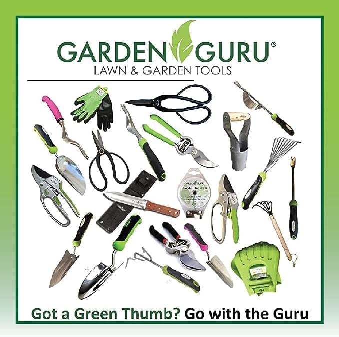 GARDEN GURU Soft Grip Garden Pruning Shears Scissors Clippers - Hardened Titanium Blades, Comfort Grips ??Heavy Duty Bypass Hand Pruners Branch Cutters for Gardening Trimming Bushes - 1 Case (50 Pcs)