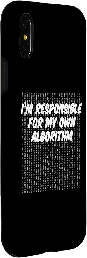 iPhone X/XS Binary Code Computer Algorithm AI Artificial Intelligence Case
