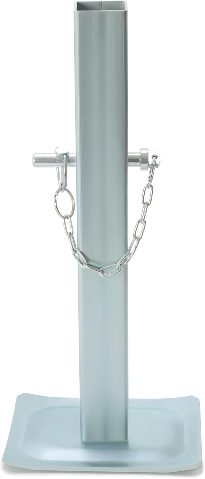ALMULOO Jack Stand Adjustable Compatible with Square Jacks with 2" Square Tube 8000LBS Trailer Jack Drop Legs W/5 Mounting Holes Heavy Duty Steel