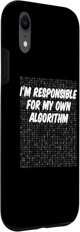iPhone XR Binary Code Computer Algorithm AI Artificial Intelligence Case