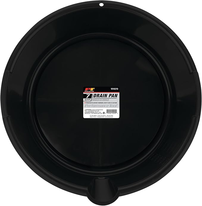 Performance Tool W4070 Drain Pan, 7 Quart Capacity