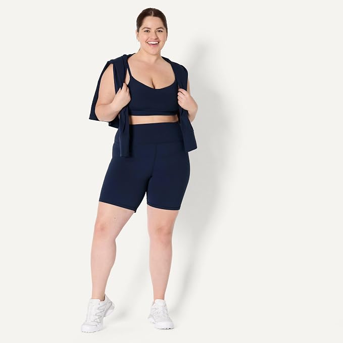 Amazon Essentials Women's Active FormFlex Buttery Soft High Waist Biker Shorts